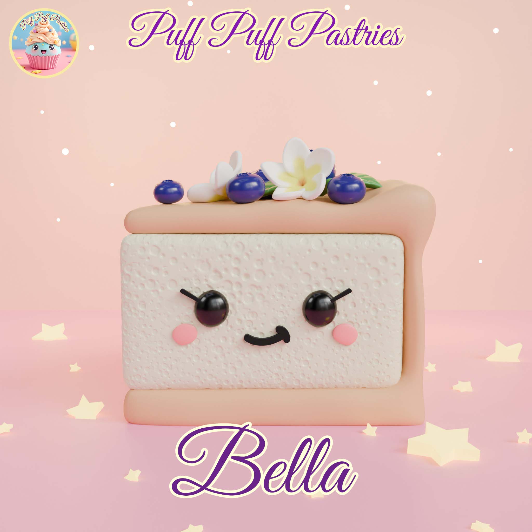 Kawaii Triangle cake Bella